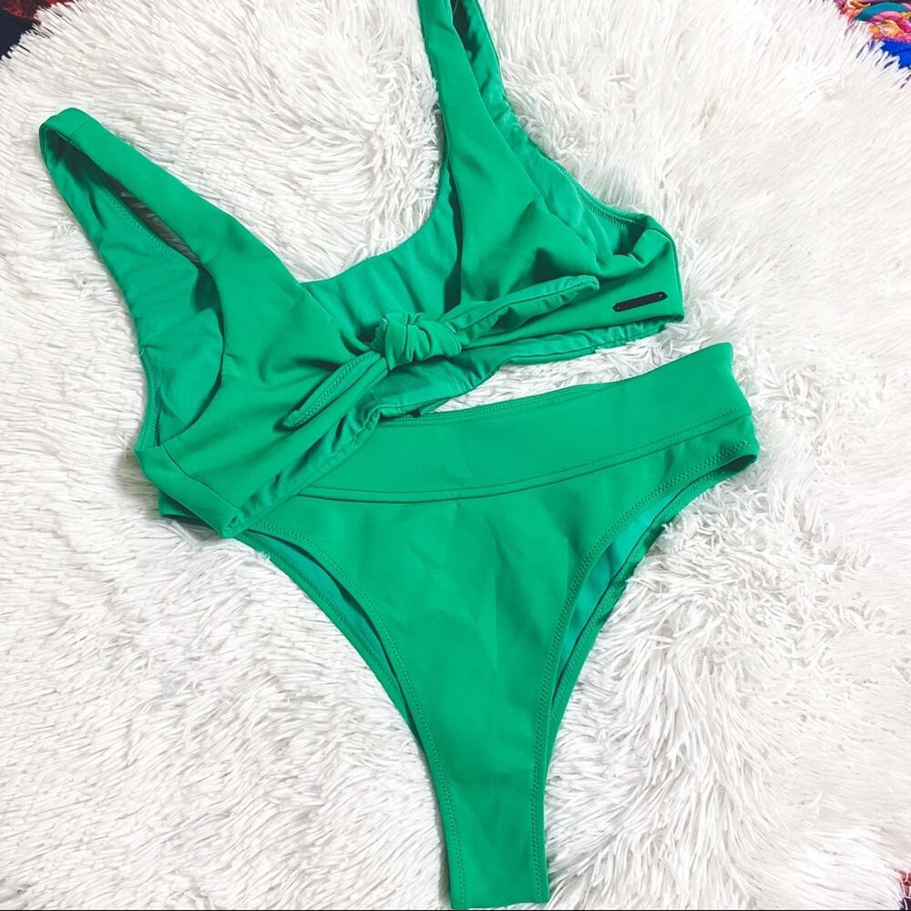 KENDALL + KYLIE • Green Knot Swimsuit Bikini M/L